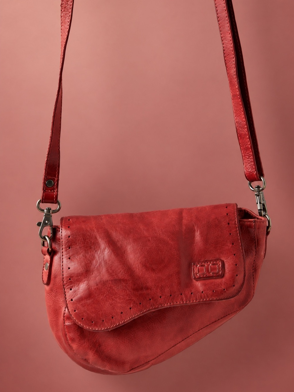 BED|STÜ Priscilla Indie Red Dip Leather Crossbody Bag NWT